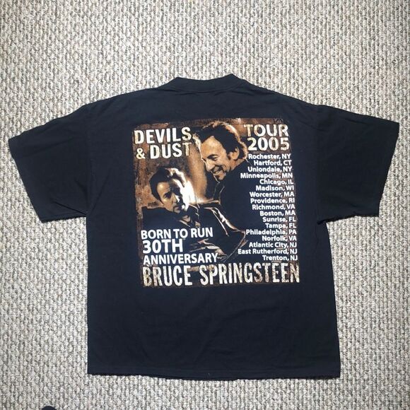 Bruce Springsteen Vintage Devils & Dust Tour 2005 T-Shirt | Two-sided | XL - Picture 4 of 5